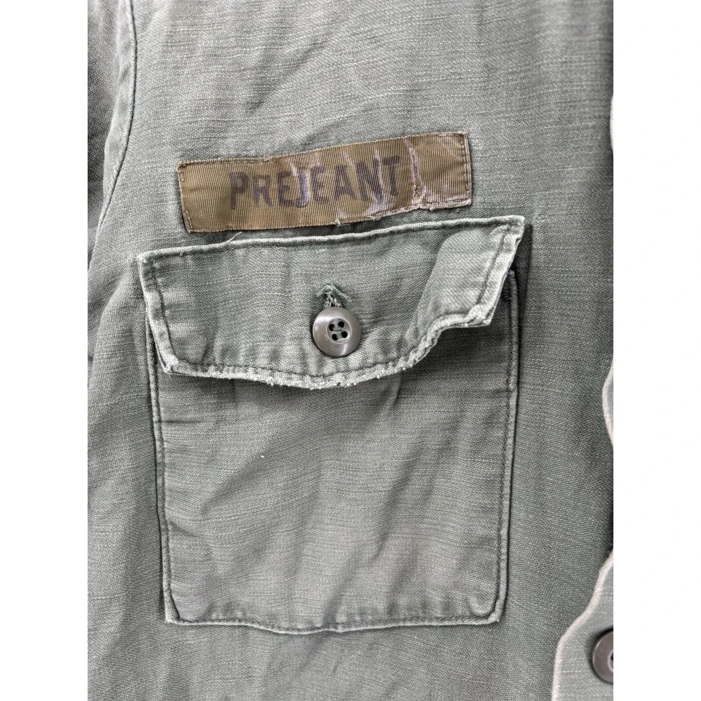 Vietnam Jacket OG-107 Coat Mens Small Tropical War Fatigue Cotton Sateen US Army